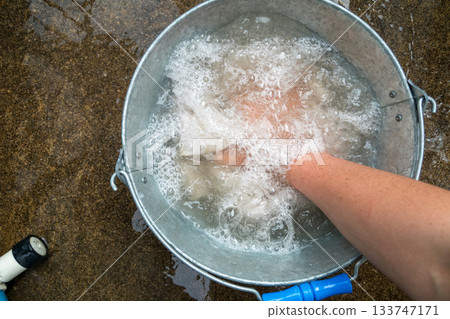 工作服請手洗。 工作服請手洗。 133747171