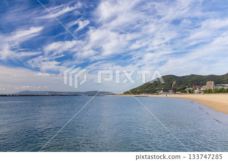 Morning scenery at Suma Seaside Park in Suma Ward, Kobe City Morning scenery at Suma Seaside Park in Suma Ward, Kobe City 133747285