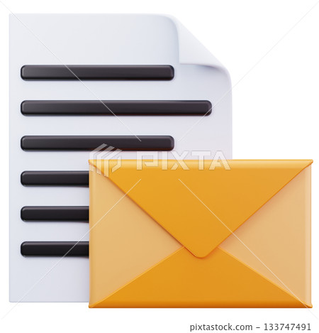 Envelope With Letter Paper 133747491