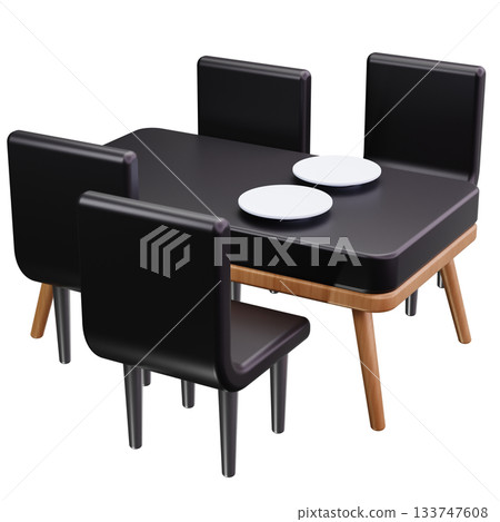 Elegant Dining Table Set Elegant Dining Table Set 133747608