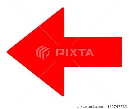 A simple left-pointing red arrow 133747783