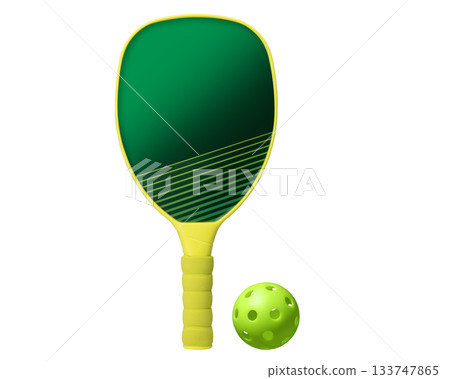 匹克球和球拍 133747865