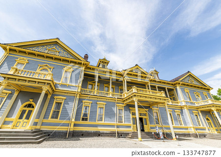 北海道函館市元町原函館區公會堂，是當地熱門旅遊景點。 133747877