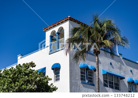 Ocean drive. Miami Beach in Ocean Drive Florida. Art Deco building architecture. Architectural building. Art deco. Architectural district Art Deco elegance. Modern building of Miami beach Ocean drive. Miami Beach in Ocean Drive Florida. Art Deco building architecture. Architectural building. Art deco. Architectural district Art Deco elegance. Modern building of Miami beach 133748212