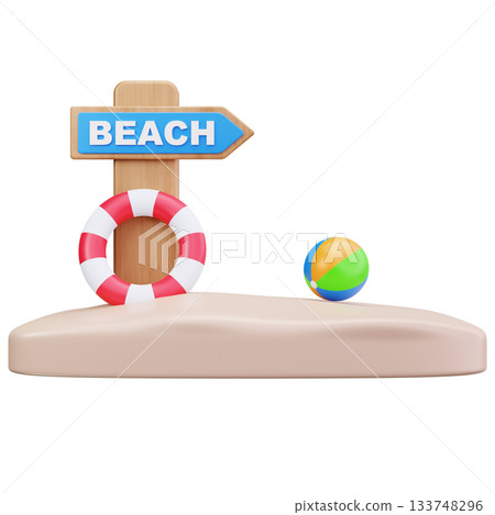 Beach Vacation Spot 133748296