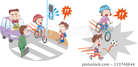 交通安全 <自行車交通規則及常見問題、突然加速、闖紅燈、兒童及小學生> 133748644