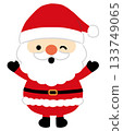 聖誕老公公舉著雙手大笑的插圖 聖誕老公公舉著雙手大笑的插圖 133749065