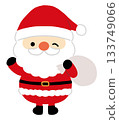 聖誕老人和禮物袋的插圖 聖誕老人和禮物袋的插圖 133749066