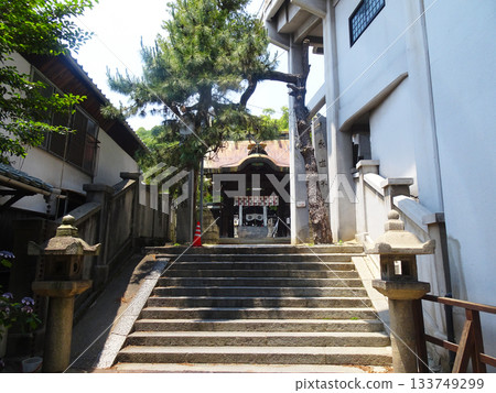 The approach to Umi Shrine in Onomichi City, Hiroshima Prefecture 133749299