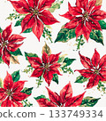 Red Christmas Poinsettia Wallpaper 133749334