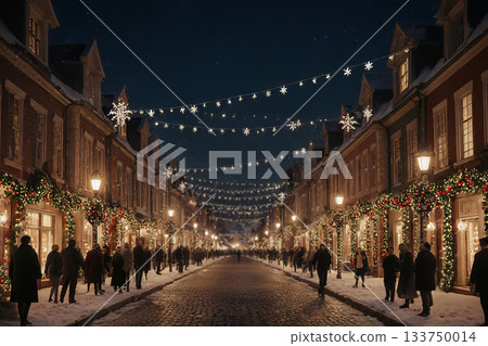 Christmas decoration of the street 133750014