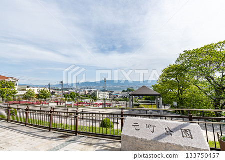 Motomachi Park, Hakodate City, Hokkaido, a park with a panoramic view of Hakodate Port 133750457