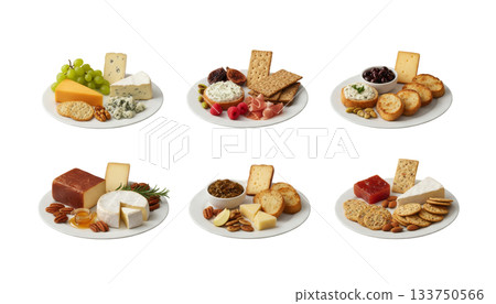 什錦起司拼盤（透明背景） 133750566