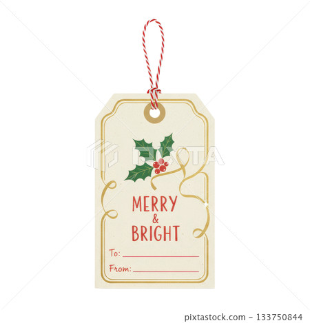 聖誕禮物標籤 133750844