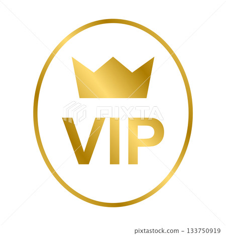 VIP icon vector for graphic design, logo, website, social media, mobile app, UI 133750919