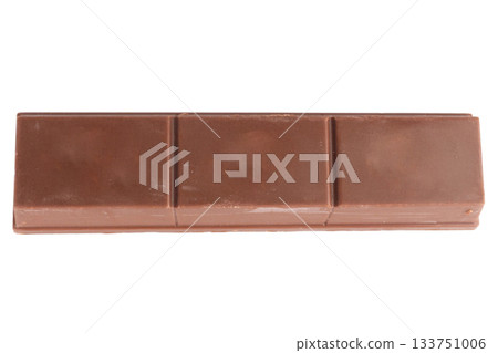 Chocolate wafers Bite break isolated on white background Chocolate wafers Bite break isolated on white background 133751006