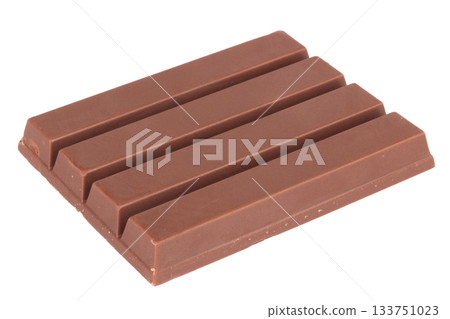 Chocolate wafers Bite break isolated on white background Chocolate wafers Bite break isolated on white background 133751023