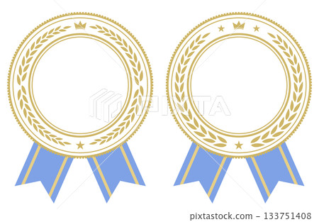 豪華白色帶瑤帶軍階獎牌 133751408