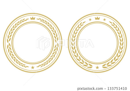 Luxurious ranking medal in white Luxurious ranking medal in white 133751410