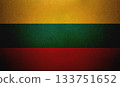 Flag of Lithuania on a paper 133751652