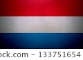 Flag of Luxembourg on a paper 133751654