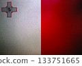 Flag of Malta on a paper 133751665
