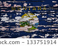 Flag of Montana on a wooden board 133751914