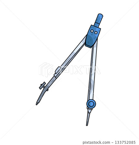 illustration of Compass Drawing 133752085