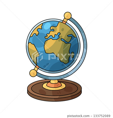 illustration of Globe illustration of Globe 133752089
