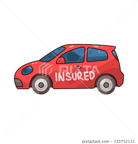 illustration of Car Insurance illustration of Car Insurance 133752131