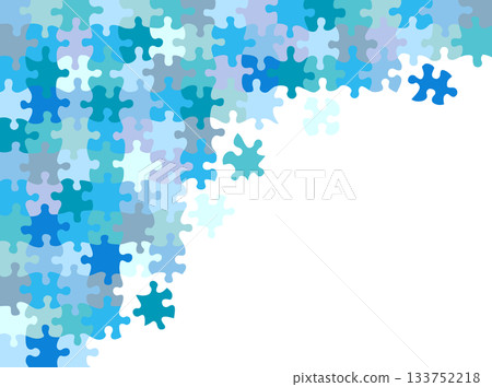 Jigsaw Puzzle Frame Blue Jigsaw Puzzle Frame Blue 133752218