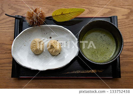秋日下午茶：栗子金頓和抹茶 133752438