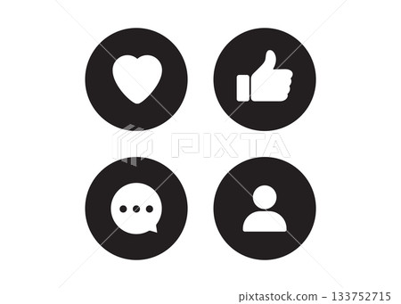 Social media notifications stock illustration Social media notifications stock illustration 133752715