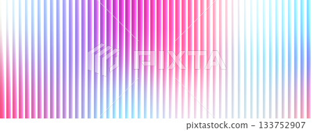Abstract glass stripe background. Reeded vertical texture with bright neon pink and yellow color. 133752907
