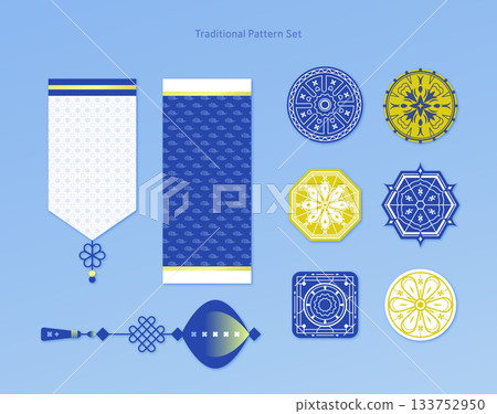 Traditional Pattern Object Set Traditional Pattern Object Set 133752950
