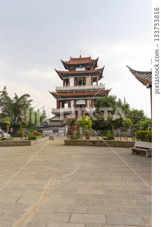 Tianjing Temple at Luoquan in Dali, China Tianjing Temple at Luoquan in Dali, China 133753816
