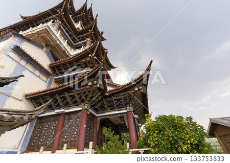 Tianjing Temple at Luoquan in Dali, China Tianjing Temple at Luoquan in Dali, China 133753833