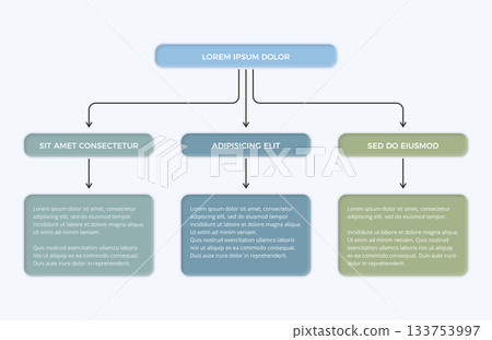Flowchart with Three Branches Template 133753997