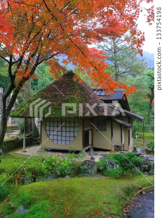Kodaiji Temple in autumn (Ihoan, Kyoto City, vertical composition) 133754198