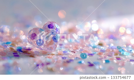Glittering heart shapes abstract background Glittering heart shapes abstract background 133754677