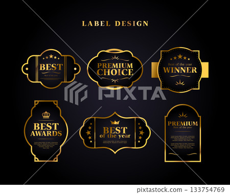 Premium Gold Label Template Premium Gold Label Template 133754769