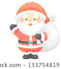 Santa Claus with a gift Santa Claus with a gift 133754819
