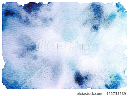 夢幻般的藍色模擬水彩紋理 夢幻般的藍色模擬水彩紋理 133755589