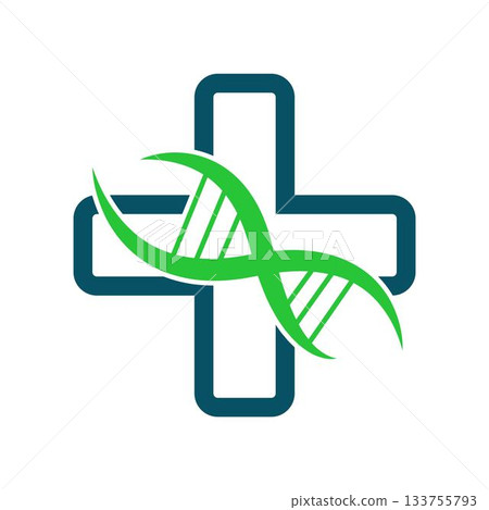 DNA icon logo design 133755793