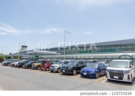 Hakodate City, Hokkaido, Hakodate Airport on a sunny day 133755836