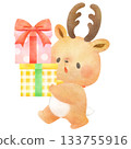 Reindeer with gifts Reindeer with gifts 133755916