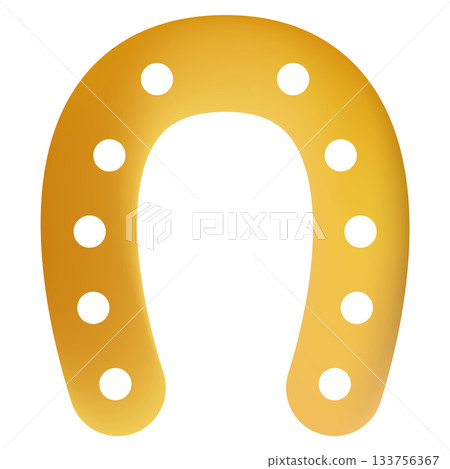 金色馬蹄鐵的插圖 133756367