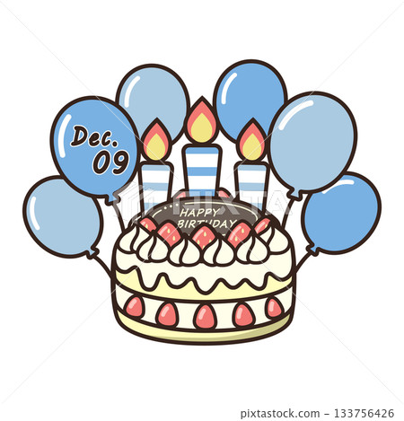 birthday cake	 133756426