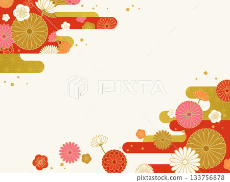 日式新年背景素材 3 日式新年背景素材 3 133756878