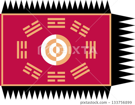 Flag of the king of Joseon Flag of the king of Joseon 133756899
